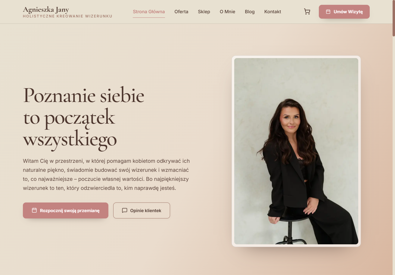 Kobiecy Rozkwit — Agnieszka Jany — strona holistycznego wizerunku